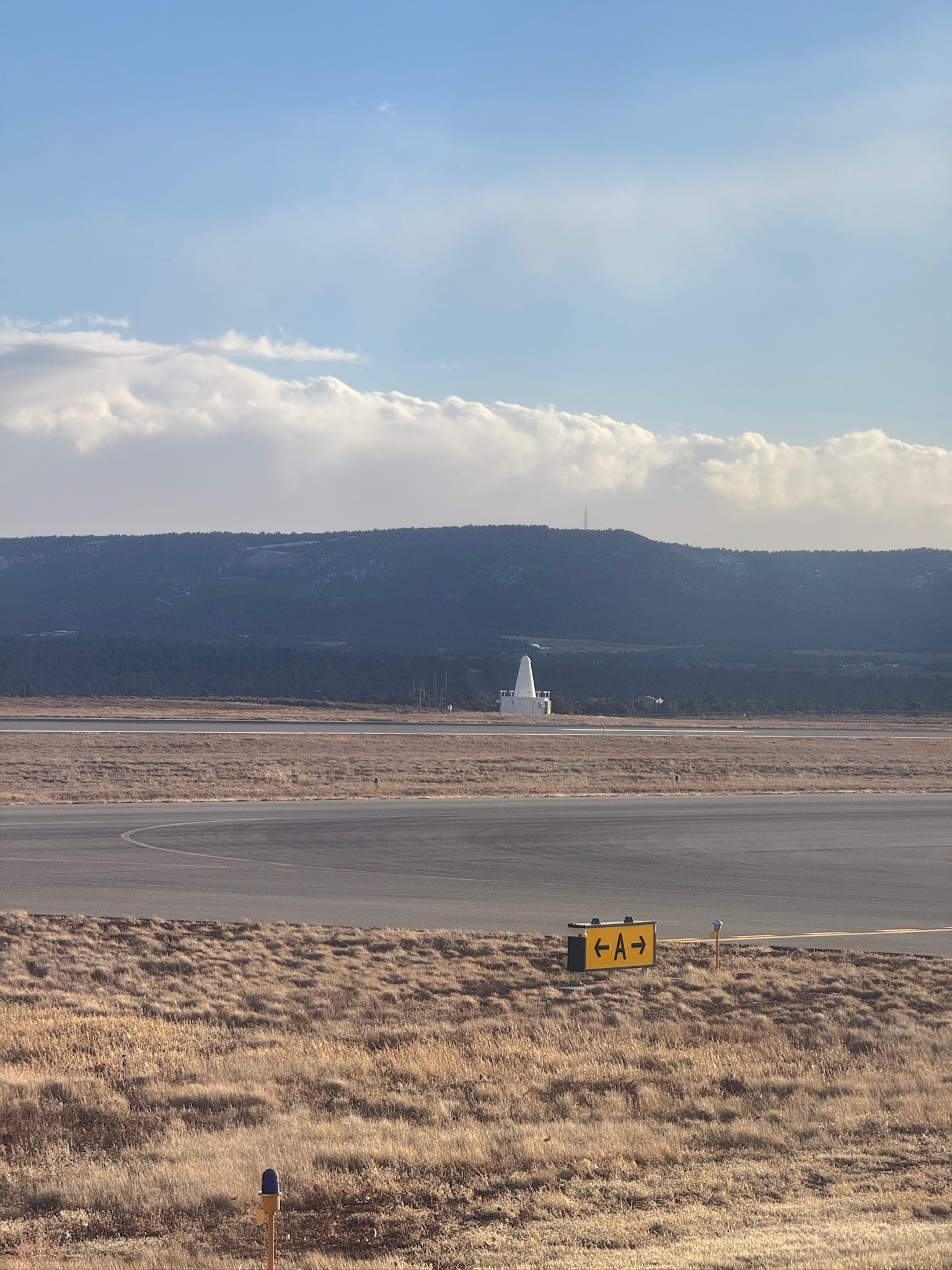 Durango VOR-DME from the ground and the plane, January 4, 2025.