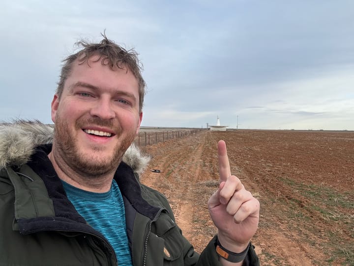 Texico navigation aid near Clovis, January 7, 2025.